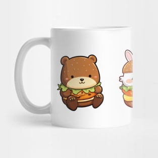 Cute Burger Buddies Mug